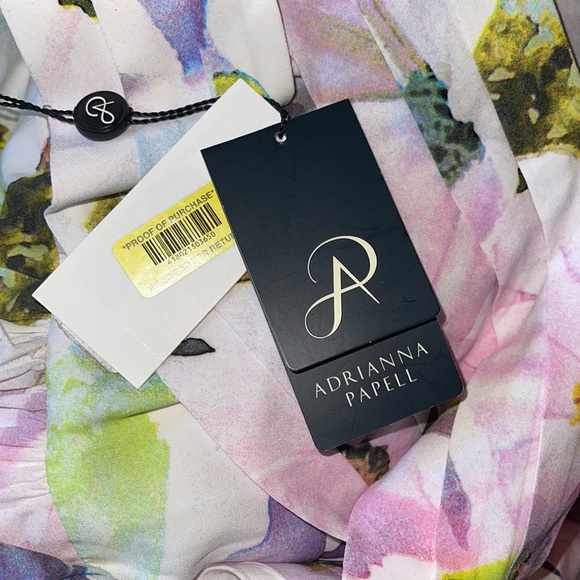 NWT Adrianna Papell Women's Floral Halter Gown - Picture 4 of 4